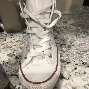 High top white converse